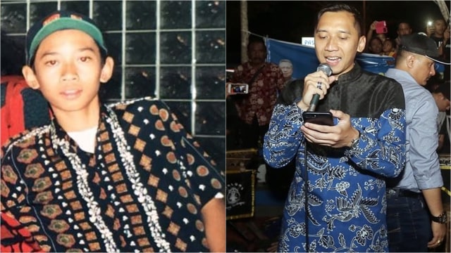 Ibas Yudhoyono dulu dan kini.  (Foto: Instagram @aniyudhoyono dan Tim Media AHY)