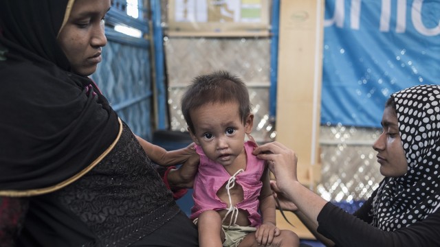 Anak-anak Rohingya. (Foto: Fred Dufour / AFP)