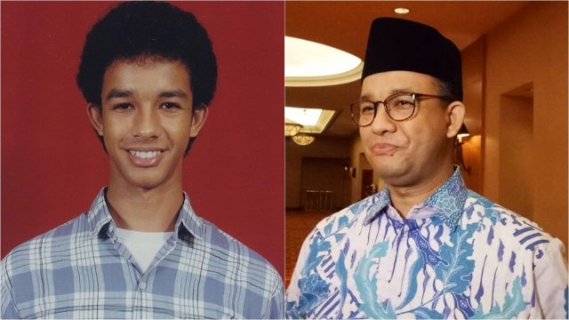 Anies Baswedan dulu dan kini.  (Foto: Instagram @aniesbaswedan dan Wandha Hidayat/kumparan)