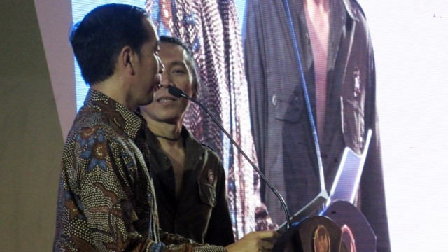 Jokowi bersama Bimbim (Foto: Yudhistira Amran Saleh/kumparan)