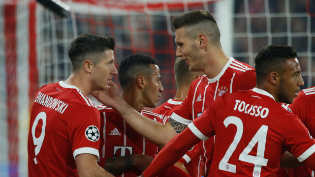 Bayern Muenchen di laga vs Anderlecht. (Foto: Reuters/Michaela Rehle)