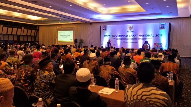 Waprea Jusuf Kalla di Rakornas Baznas (Foto: Kevin Kurnianto/kumparan)