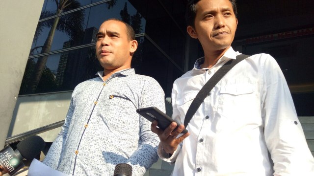 GEPAK laporkan Nikita Mirzani di Polda Metro Jaya (Foto: Diah Harni/kumparan)