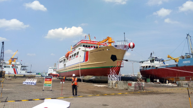 Peluncuran Kapal Sabuk Nusantara 98 (Foto: Nicha Muslimawati/kumparan)