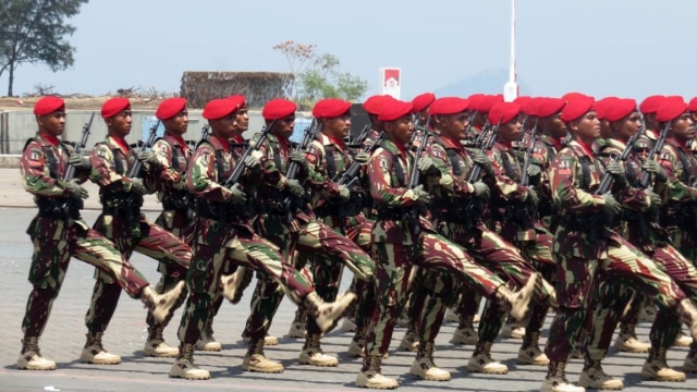 Kopassus di HUT ke-72 TNI (Foto: Yudhistira Amran Saleh/kumparan)