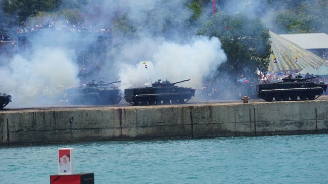 Peringatan HUT ke-72 TNI (Foto: Aditia Noviansyah/kumparan)