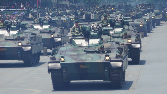 Peringatan HUT ke-72 TNI (Foto: Aditia Noviansyah/kumparan)