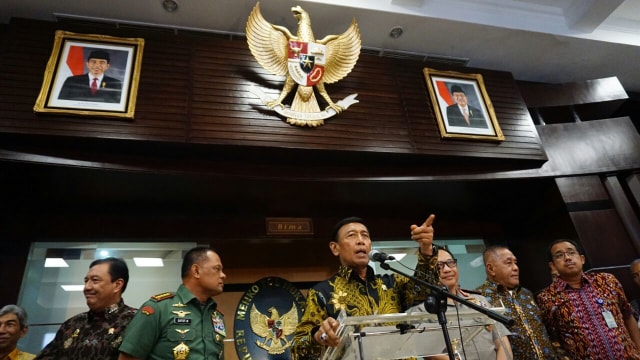 Wiranto soal hasil rakor bersama para petinggi. (Foto: Aditia Noviansyah/kumparan)