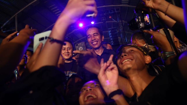 Jokowi menghadiri Synchronize Festival 2017 (Foto: Fanny K/kumparan)