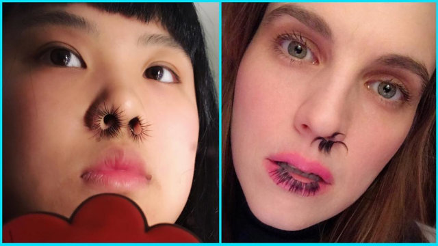 Tren Bulu Mata di Hidung (Foto: Instagram @davisonvideo)