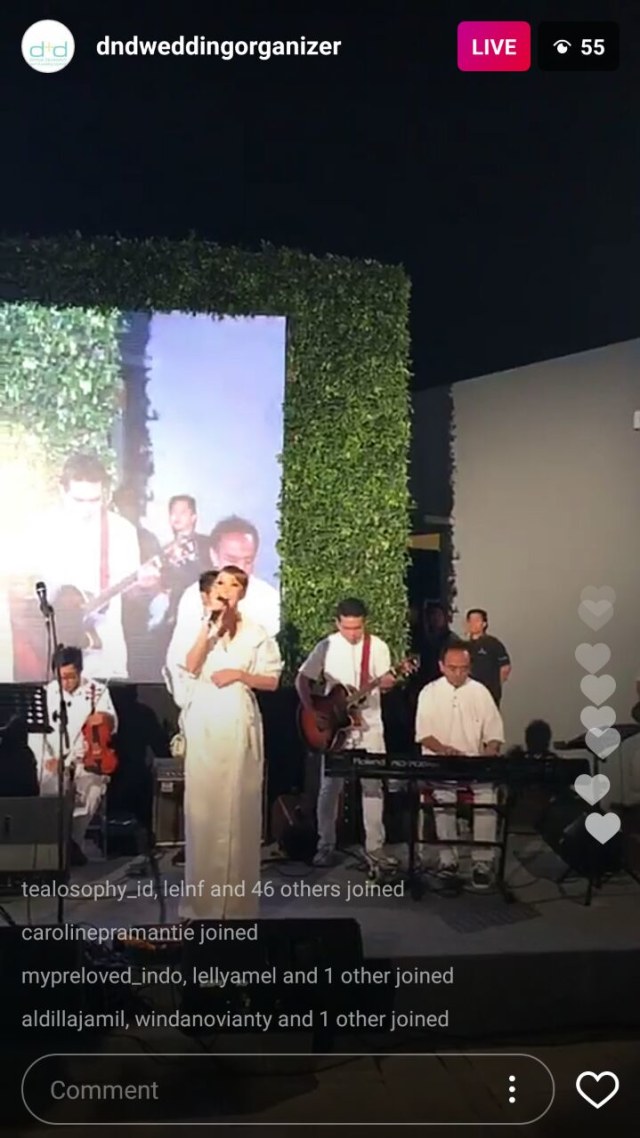 Suasana pernikahan Bella (Foto: Instastory/@dndweddingorganizer)