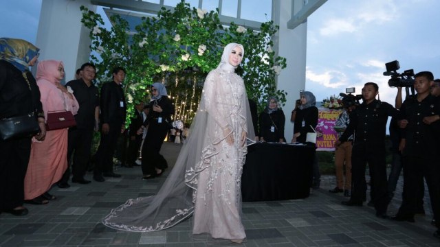 Resepsi pernikahan Bella (Foto: Regina Rosary/kumparan)