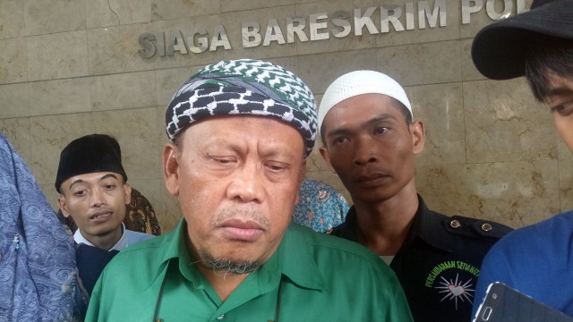 Eggi Sudjana di Bareskrim Polri (Foto: Aria Pradana/kumparan)