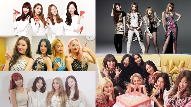 Girband K-pop papan atas mulai berguguran. (Foto: Berbagai sumber)