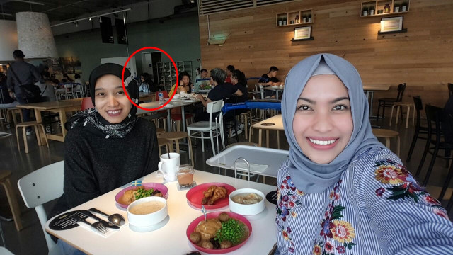 Foto Penampakan Hantu Wanita  (Foto: Lailatul )