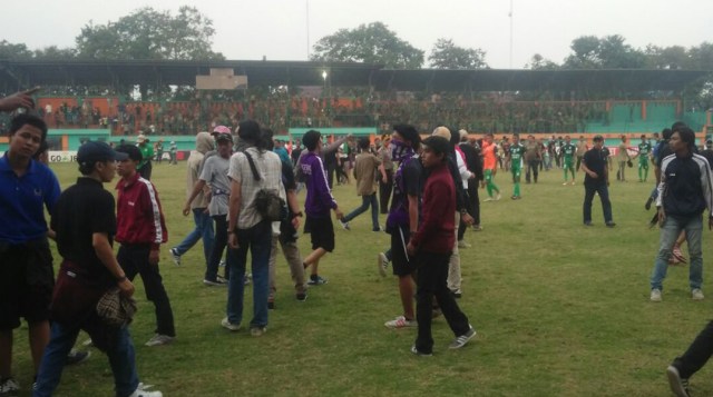 Terkait Kericuhan Saat Persita Tangerang vs PSMS Medan, Begini Kronologisnya