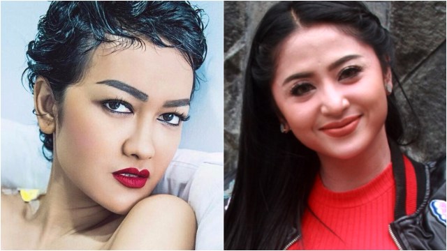 Julia Perez dan Dewi Persik (Foto: Instagram @juliaperrezz/Munady)