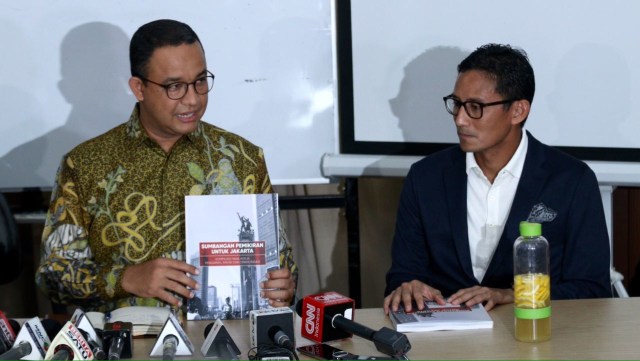 Hasil Kerja Tim Sinkronisasi Anies-Sandi (Foto: Fanny Kusumawardhani/kumparan)