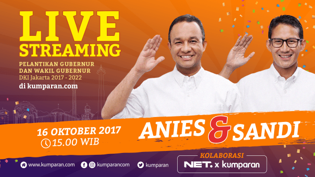 Live Streaming Pelantikan Gubernur DKI Jakarta (Foto: Mateus Situmorang/kumparan)