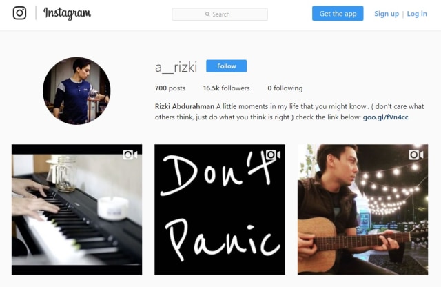 Instagram Rizki eks 'The Titans' (Foto: Instagram @a__rizki)