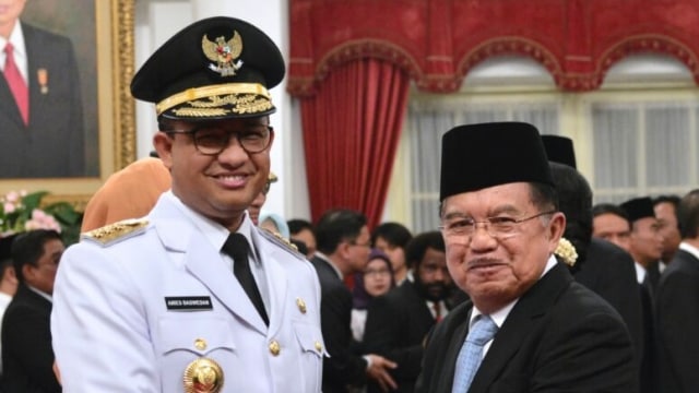 Anies Baswedan dan Wapres Jusuf Kalla (Foto: Biro Pers Setpres)