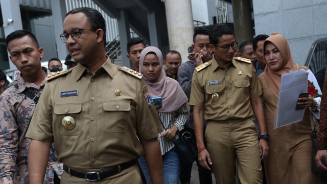 Anies Baswedan dan Sandiaga Uno (Foto: Fanny Kusumawardhani/kumparan)