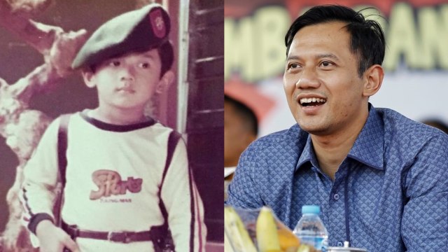 Agus Yudhoyono dulu dan kini.  (Foto: Instagram @aniyudhoyono dan Tim Media AHY)