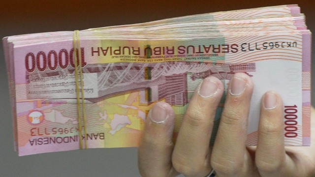 Ilustrasi uang rupiah. (Foto: Adek Berry/AFP)