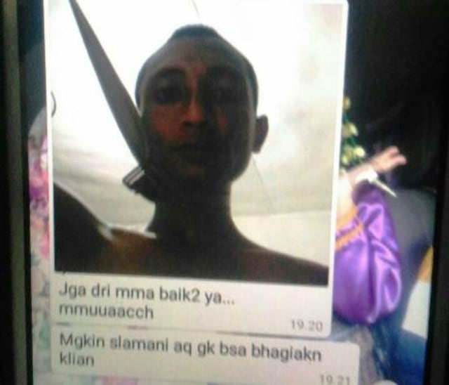 Sebelum Mengakhiri Hidupnya Pekerja RAPP ini Kirim Foto Whatshap