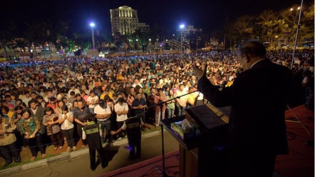 Peribadatan Pdt. Stephen Tong di Medan tahun 2010 (Foto: Dok. www.stemsi.asia)
