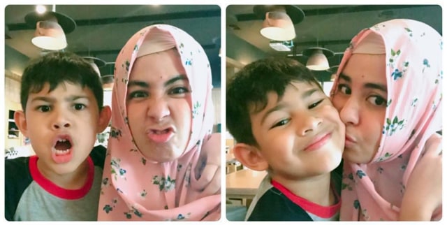 Risty Tagor dan Anaknya (Foto: Instagram/@Ristytagor)