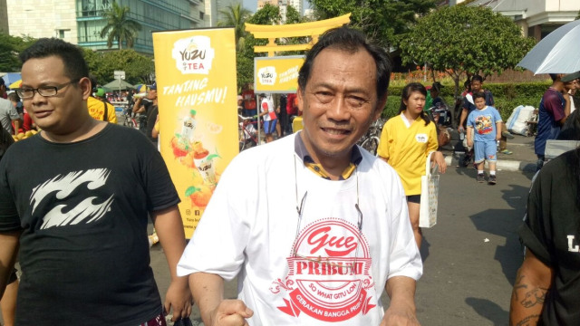 Sri Bintang Pamungkas di Gerakan Bangga Pribumi. Foto: Wahyuni Sahara/kumparan