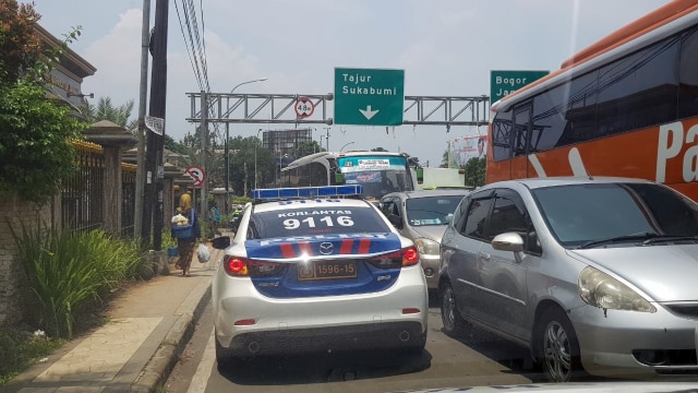 Rombongan Anies dikawal Satlantas Polres Bogor (Foto: Dishub DKI Jakarta)