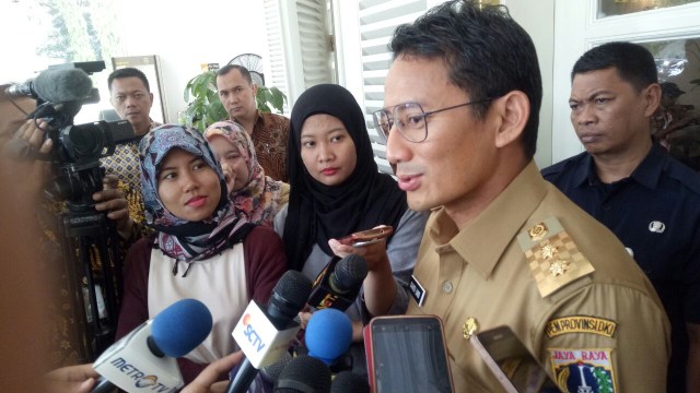 Wagub Jakarta, Sandiaga Uno. (Foto: Johanes H/kumparan)