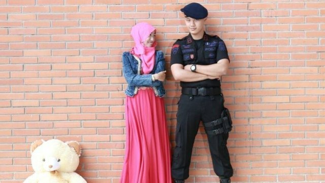 Berry Permana Putra dan sang istri (Foto: Facebook Berry Permana Putra)