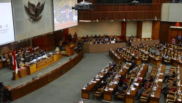 Rapat Paripurna ke-9 DPR RI (Foto: Fanny Kusumawardhani/kumparan)