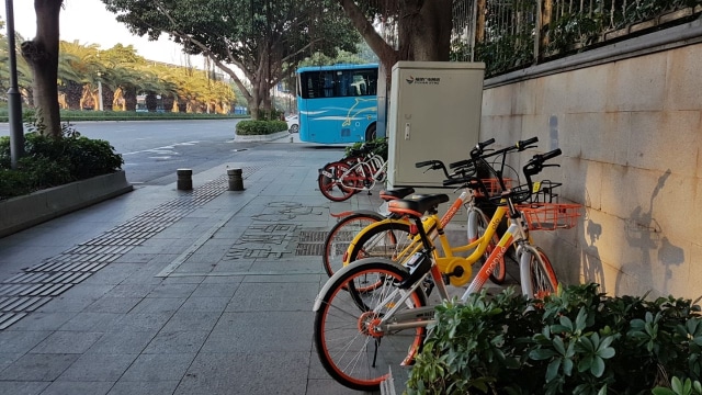 Trotoar yang luas di Xiamen (Foto: Arifin Asydhad/kumparan)