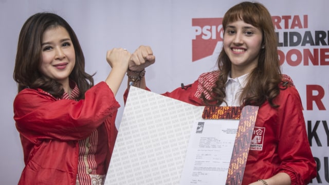 Tsamara Amany Daftar Caleg PSI (Foto: Antara/Aprillio Akbar)