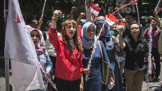 Tsamara Amany Daftar Caleg PSI (Foto: Antara/Aprillio Akbar)