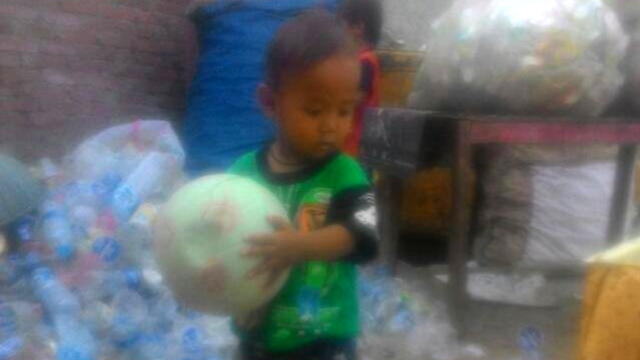 Anak driver Gojek Tahajudin (Foto: Dok.Abi Liong)