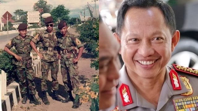 Titio Karnavian muda (kanan)  (Foto: Instagram/@titokarnavianfans, @tukangpulas_asli)