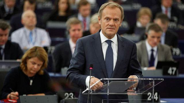 Presiden Uni Eropa Donald Tusk Foto: REUTERS/Christian Hartmann