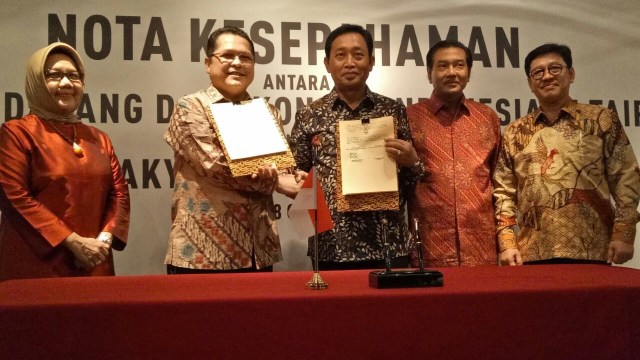 MoU antara BRI dan KDEI di Taiwan. (Foto: Angga Sukmawijaya/kumparan)