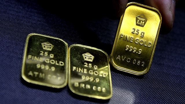 Ilustrasi harga emas Foto: Ari Bowo Sucipto/Antara