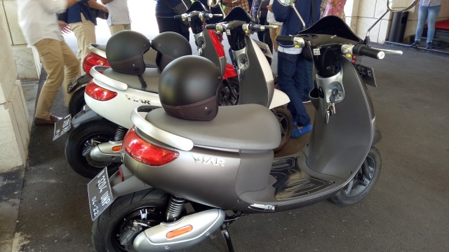 Motor Listrik Viar  (Foto: Amanaturrosyidah/kumparan)