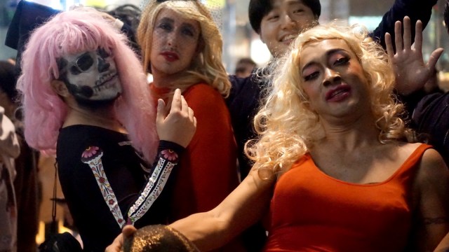 Perayaan halloween di Shibuya, Tokyo, Jepang. (Foto: Gesit Prayogi/kumparan)