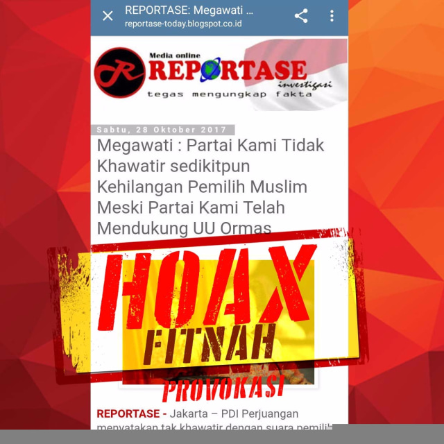 PDIP Siap Ditinggal Pemilih Muslimnya, Hoax Pasca Pengesahan UU Ormas (1)