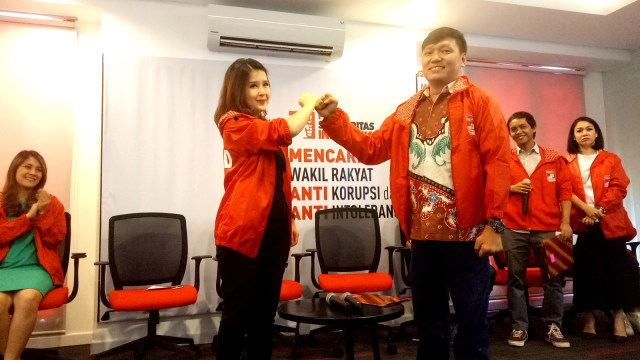 PSI kenalkan 3 bakal caleg di DPP PSI (Foto: Amanaturrosyidah/kumparan)