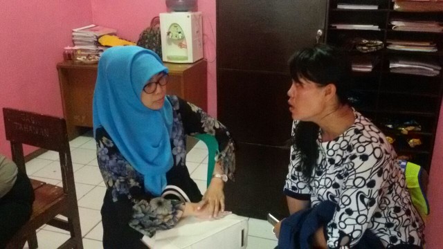 Orang tua anak SD di Jakarta Timur yang dibully. (Foto: Dok. KPAI)