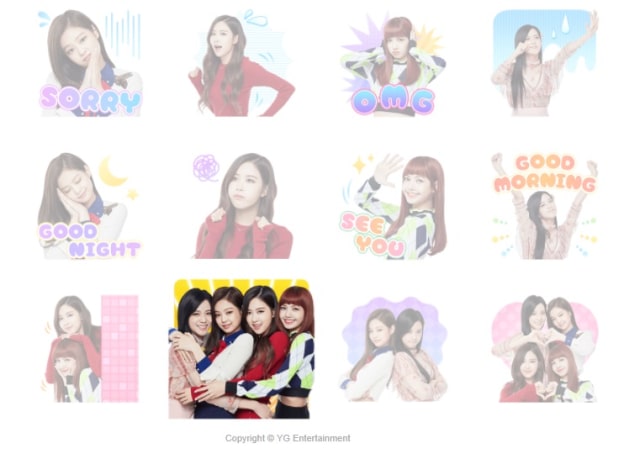 Stiker LINE Blackpink. (Foto: LINE)